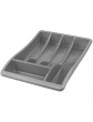 Whitefurze Indispensable Silver Plastic Cutlery Tray Neoteric Design B77 - B00U2HUID0O
