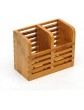 Cutlery Rack Bamboo Wood Cutlery Basket Chopsticks Drain Basket for Basket Spoon Cutlery - B08G4J43WPS