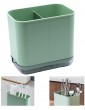 Cutlery Racks for Knife Fork Spoon Drain Holder Cutlery Holder for Kitchen and Bathroom Storage Plastic PP Tableware Storage Drain Box Sink Cleaning Up - B0915VDB92E