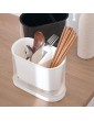 TOMYEUS cutlery holder Cutlery Drainer with Drainage ，Household Tableware Fork Spoon Chopsticks Storage Rack Nordic Transparent Box Utensil Organizer Color : C - B0B2NJJGDLK