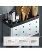 TOMYEUS cutlery holder Kitchen spoon storage box rack cutlery storage box cutlery drain chopstick cage with drain tray Utensil Organizer Color : B Size : C - B0B2JMDK1QT