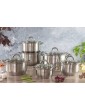 Edenberg Eb-4000 12-piece saucepan set made of chrome nickel stainless steel INOX18 10. Ideal for gas electric halogen ceramic and induction cookers. - B089T623DWH
