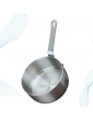 Hemoton Milk Pot Butter Warmer Multifunctional Stainless Steel Saucepan Seasoning Bowl Kitchen Cookware Silver Large - B085HQRGTHB