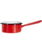 IBILI Saucepan Promo 12 cm of Enamelled Steel in red White 12 x 12 x 12 cm - B00O7323M4L