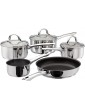 Kaufmann Sienna 5-Piece Set Stainless Steel Pans K0C1 20cm 18cm and 16cm Saucepans with Lids 14cm Milk Pan and 26cm Frying Pan Oven Safe Induction Ready 5 Year Guarantee - B07B33MJ4SH