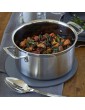 Le Creuset 3-Ply Stainless Steel Deep Casserole with Lid 24 x 13.3 cm - B003VS1502V