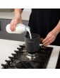 Nava Nature Milk Jug | Milk Jug | Capacity 1 L | Aluminium and 5 Layers of Granite | Burn-Free | Coating does not contain PFOA - B08YDC7Z95D