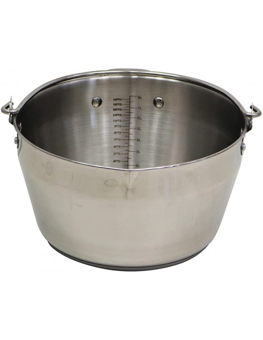 Oypla 9L Stainless Steel Maslin Jam Preserving Pan with Handle - B07GD2KC6SR