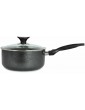 SONEX | Non Stick Royal Sauce Pan | Aluminum Cookware | Tea Pot Lid| Milk Saucepan Heat-Resistant Handle| Suitable for All Hobs Excluding Induction 24cm. - B09RKKWN6QK