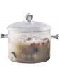 TAMUME 1.5L Glass Pot for Cooking Double Handle - B07X4CW7XBF