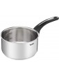 Tefal Emotion E3013004 Saucepan 20 cm Stainless Steel with Even Heat Diffusion Elegant Design Robust Handle Induction - B08YKDQH1DJ