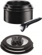 Tefal Ingenio Non-Stick Induction Expertise Saucepan Set 7 Pieces Black - B07WDYBC9FQ