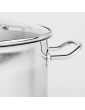 Universal Cooking Pot 15 L with Glass Lid Stainless Steel - B01NBJ9QC8B