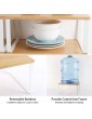 4-Pack Kitchen Shelf Organizer for Cabinet Expandable & Stackable Counter Cupboard Organiser Storage Rack for Bathroom Kitchen Laundry Room - B08XHZSP1FB