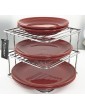Buckingham 3 Tier Chrome Corner Plate Kitchen Cupboard Organiser Storage Rack Metal 22.5 cm - B0893GSCL9Q