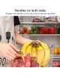 Cozywind Refrigerator Organiser Set of 6 4 Large 2 Small Pantry Storage Container with Handle Transparent Storage Box Organiser Ideal for Kitchens Fridges Cupboards BPA- - B08ZJ5GD6DZ