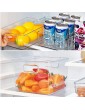 Cozywind Refrigerator Organiser Set of 6 4 Large 2 Small Pantry Storage Container with Handle Transparent Storage Box Organiser Ideal for Kitchens Fridges Cupboards BPA- - B08ZJ5GD6DZ