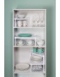 Level Collection Stackable Kitchen Cabinet and Pantry Organizer Modular Shelves- Set of 4 Shapes Natural - B08DDJ9LRCB