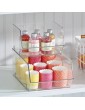 mDesign Long Storage Trays – Kitchen Tray Set for Storing Produce Cans Pasta and More – Freezer Pantry and Fridge Boxes – Set of 2 – Clear - B088ZTT6WPO