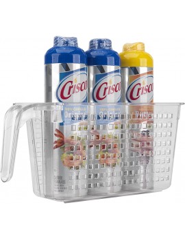 Novo Organisers Clear Plastic Kitchen Basket pack of 1 - B013HS3TMMK