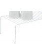 simplywire Kitchen Cupboard Organisers – Pack of 2 Storage Shelves – White - B09TZ38ZXGL