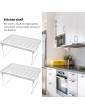 Svauoumu Kitchen Cupboard Storage Organiser,Stackable Kitchen Cupboard Shelf Organizer,Suitable for Kitchen Cabinets Counter-Tops Pantry 2 Pcs,White - B08TW81D17C