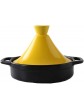 21Cm Tagine Pot for Cooking Ceramic Tagine Pot Tajine Cooking Pot Ceramic Pots for Cooking Stew Casserole Slow Cooker for Home Kitchen,Yellow - B092M9FQ2MY