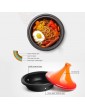 BAIHAO Colorful Cast Iron Tagine Pot Enameled Cast Iron Tagine with Lid for Different Cooking Styles and Temperature Settings for Home Kitchen - B08RSFJ8HNN