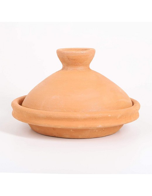 Casa Moro | Moroccan Tagine Terra Natural Diameter 30 cm Cooking for 3-5 People | unglazed garden pot clay pot | Hand-thrown from Marrakesh | TA7105 - B07MD1GZQ3N