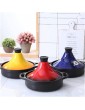 Colorful High Tightness Moroccan Tagine with Lid Lead Free Casserole Stew Pot for Different Cooking StylesHome Kitchent 22.6.1 Color : Yellow - B0B2VWDB8HA