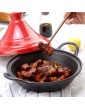 HYCy Enameled Cast Iron Tagine Cooking Tagine Medium Lead Free 27 cm Tagine with Silicone Gloves for Cooking and Stew Casserole Slow Cooker,Orange - B092MB79LGI