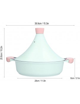 Luminum Alloy Tagine Pot Made Of Aluminum Alloy with Non Stick Coating Cooking Pot Heat Distribution Steam Circulation for Induction Stove - B09JB6S5VPY