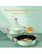 Moroccan Braiser Tajine Pot Nonstick Aluminum Cast Tagine Cooking Pot with Casting Lid Cooking Pot Original Handmade Clay 4L Cooking Dish Family Size Recipe Book - B098B2QZV2X
