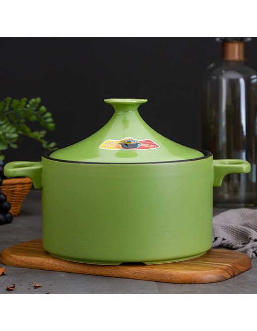 oiakus Steamer Bra Braise Pan Moroccan Tagine Cooking Pot Handmade Ceramic Casserole 4L Tagine Ceramic Pot Healthy Clay Pot For Braising Slow Cooking - B09RWQHC8GG