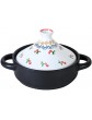Tagine Pot Lead Free for Cooking and Stew Casserole Slow Cooker Tajine Cooking Pot with Lid Exquisite Ceramic with Vivid - B098B5QTGHI