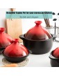 YANGYAYA Enameled Cast Iron Moroccan Tagine Tajine Cooking for Different Cooking Styles and Temperature Settings Stew Casserole Slow Cooker-Red 0.9l - B08T6KS7WVT