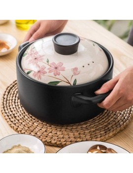 Casserole High Temperature Resistant Casserole,Stewed Pot,Large Stockpot with Dual Handles and Lid Size : 2.2L - B09FLR3ZQJE