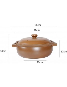 CGgJT 4.8L Ceramic Casserole Dish with Lid and Handle Heat Resistant Ceramic Stockpot Healthy and Durable Clay Pots for Kitchen - B09XJWC35ZA