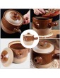 Dish Casserole Chinese Medicine Cooker Ceramic Pot: Casserole Clay Pot Food Stew Pot Medicine Kettle Soup Pot Cooking Pot Stockpot with Lid Kitchen Cookware - B0B18ZK323R