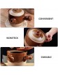 DOITOOL Vintage Chinese Medicine Boiling Pot Traditional Ceramic Casserole Pot with Handle Medicine Soup Boiling Kettle Pot For Pharmacies Home Kitchen （ L ） - B09N3F4NL8S