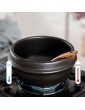 HEMOTON Korean Cooking Stone Bowl 1100ml Ceramic Stockpot Japanese Sumi Kannyu Donabe Clay Pot with Base Porcelain Casserole Pot Earthenware Pot - B09NVYZHSVU