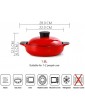 HIAQIMEI Ceramic Rice Cooker,Casserole Clay Pot,Japanese Rice Pot,Heat-resistant Stew Pot,Not-stick Stockpot,Kitchen Delicious Soup Pot,Hot Pot For Home Red 1.6l - B09YXNPHMHS
