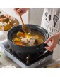 HIAQIMEI Healthy Stew Pot,Round Covered Casserole Dish Japanese Ceramic Hot Pot Casserole,Earthenware Clay,Heat-resistant Nutritious Stockpot Soup Pot Sakura 4.5l - B09Z2RHNSCI
