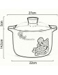 HIZLJJ Chef Deluxe Hot-Pot Insulated Casserole Food Warmer Cooler High Temperature Resistance Open Flame Household Casserole Ceramics Practical Lock Temperature Stew Pot - B07YHWVWWKD