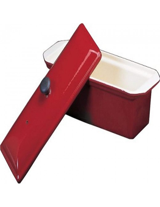 Paderno World Cuisine Chasseur Enameled Cast-Iron Pate Terrine Mold Red - B001BOL3O6T