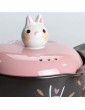 Terrines Casserole with Lids Heat-Resistant Household Ceramic Cute-Shaped Gas Saucepan Pink Anti-Crack and Easy to Clean Casserole Color : Pink Size : 4.3L - B08YX7YTGNX