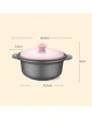 Terrines Kitchen Household Saucepan Soup Ceramic Casserole Small-Capacity Stew Pot Soup Household Kitchen Easy to Clean Casserole Hot-Clay Casserole 2.5L Color : Blue Size : 30.5 * 18cm - B085TKLMZTM