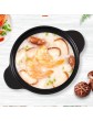 WERYU Casserole Kitchen Ceramic Casserole With Lid,Cooking Heat-Resistant Stockpot,Uncoated Not-Stick Pan Soup Pot For Home Restaurant Casserole Dish - B09ZY459V3V