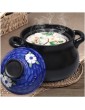 WERYU Ceramic Casserole With Lid Stockpot Chef Classic High Temperature Resistance Nonstick Pan Cooking Cookware Home Kitchen Or Restaurant Multiple Purposes Gift Soup Pot Color : Blue Size : 3. - B09ZY9VRNBN