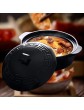 YISUPP Casserole Dishes with Lids Hob To Oven Heat-Resistant Ceramic Casserole Health Saucepan Hot Pot Large Handmade Does Not Crack Slow Cooker,casserole-5.5L - B0B1QKZP86N